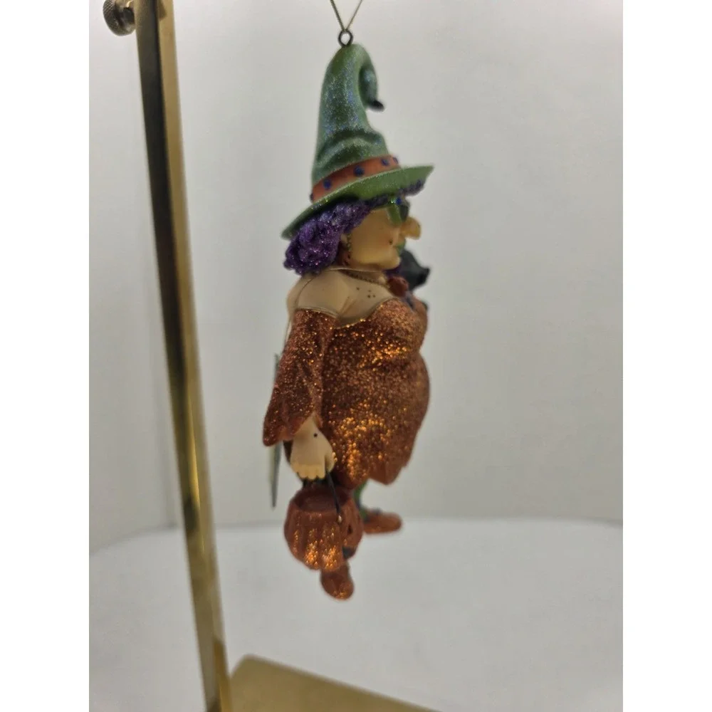 Studio 33 Halloween Witch Black CatPumpkin‎ Ornament Figurine Decor NWT
